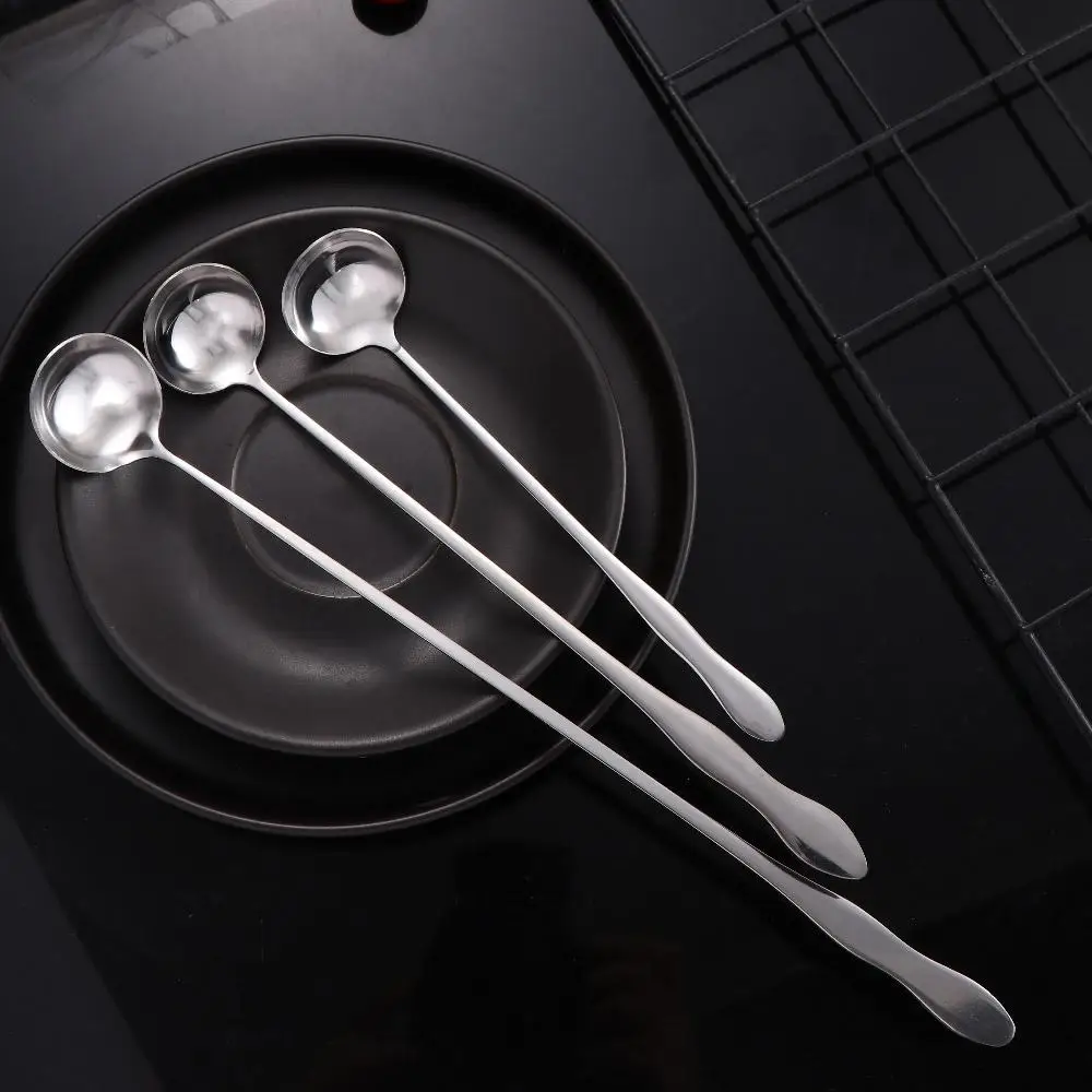 

Cooking For Dessert Ice Cream Coffee Mixing Flatware Kitchen Utensil Stirring Spoon Bartender Tool Cocktail Spoon
