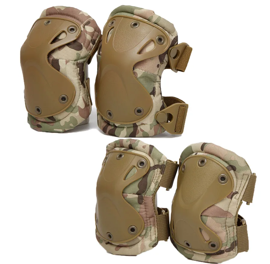 Outdoor Sports KneePad Elbow Pad Tactical Military Knee Elbow Protector Army Airsoft Working Hunting Skating Kneecap Safety Gear