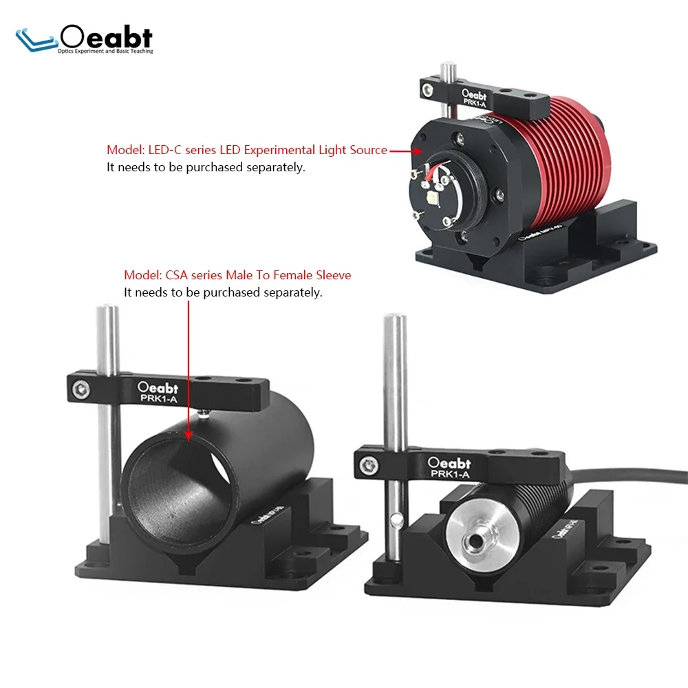 Oeabt MPV-60K1 V-Clamp Mount V-shaped Holder Laser Holder Light Source Height Adjustable Cylindrical Optical Experiment