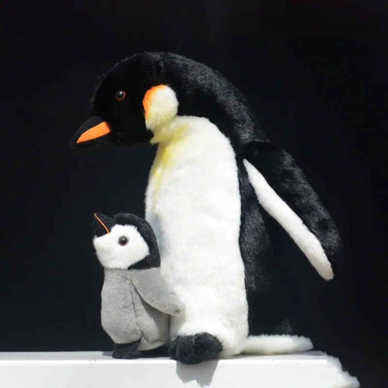 H28cm Cute Mother-and-Child Penguin Plush Toys Funny Big-Footed Penguin Plush Dolls Friend Birthday Gift