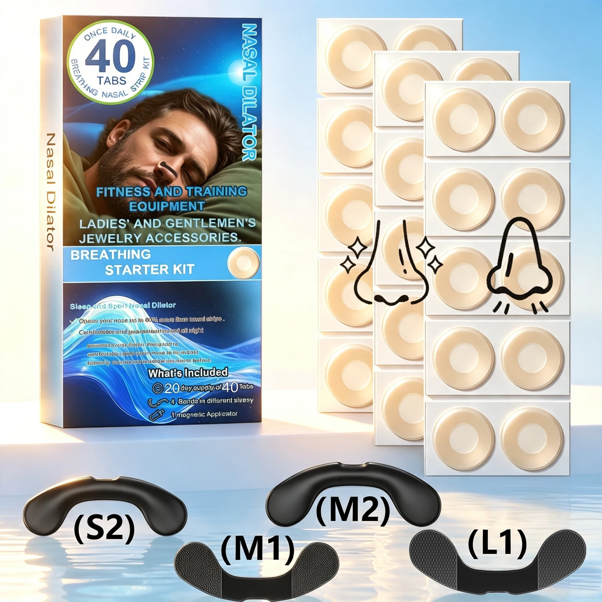 Nasal Dilator Sleep Nasal Breathing Dilators Starter Kit Nose Stop Snoring Breathe Strips Nasal Strips Increase Air