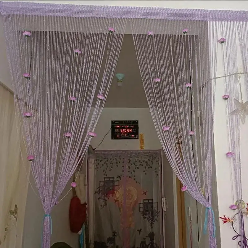 Drape for Door Beaded Drapes Door Drape Privacy Door Drape Window Panel Room Decor Room Divider Rose Door Frame Tassel