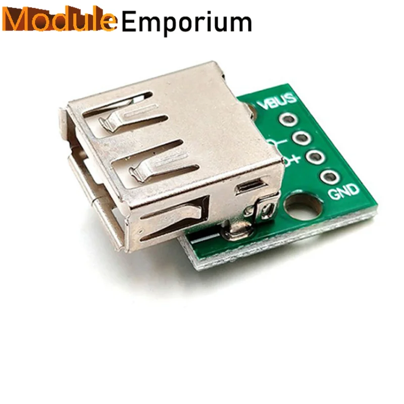 Type A Female USB To DIP 2.54MM PCB Board Adapter Converter Connector USB-03 4 Pin 2.0 Socket