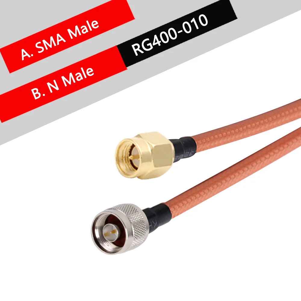 SMA Male/Female Plug to N Male Plug Crimp Connector RF Coaxial RG400 Cable Pigtail Jumper Cable Wire terminals 6inch~32FT