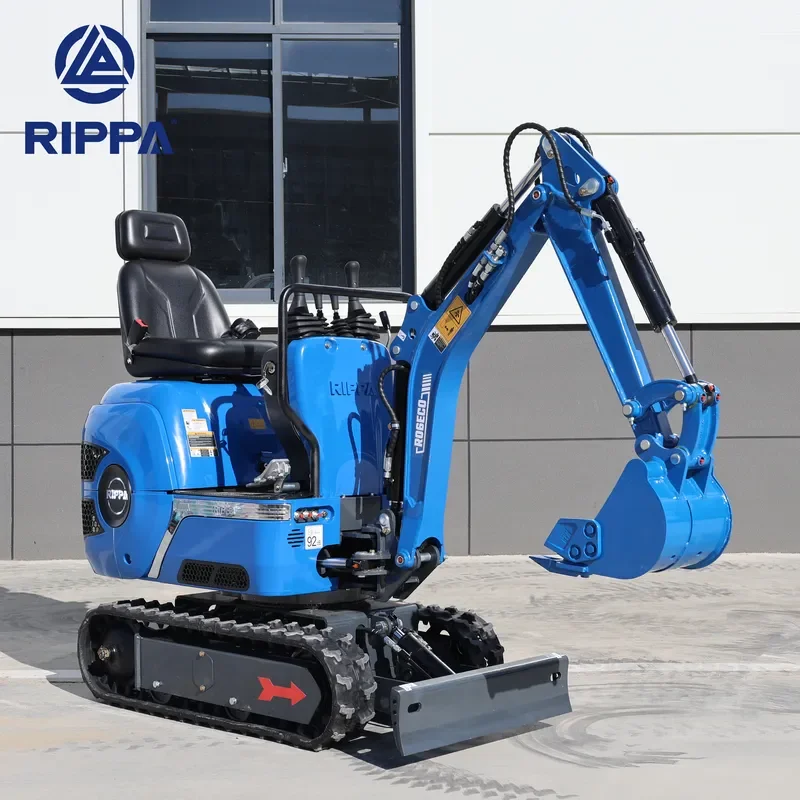 Wholesale New 1ton Mini Excavators Manufacturers RIPPA R06 Hydraulic Orchard Household Engineering Machinery Small Digger