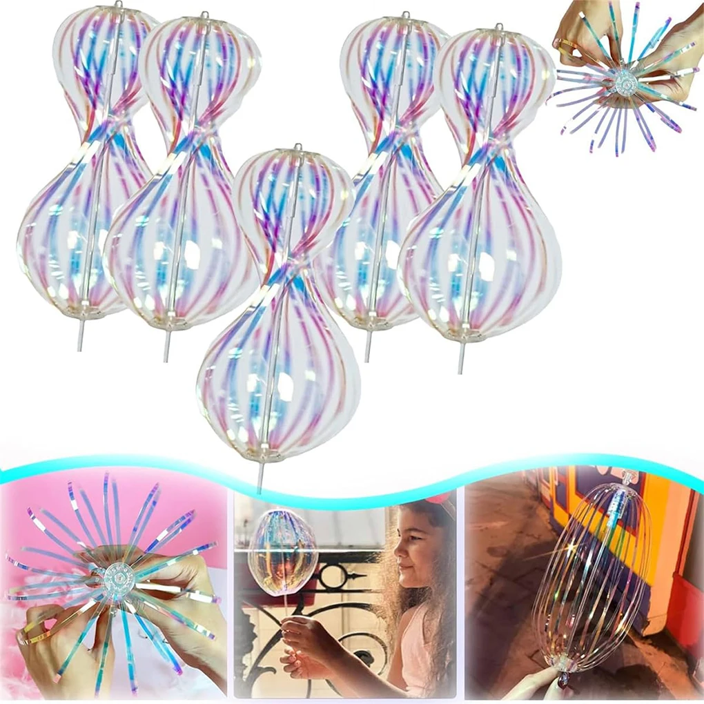 

5pcs/set Into Night With Rainbow Twirler Rainbow Spinners Spin Twirsl Swirl And Dazzle Twirls