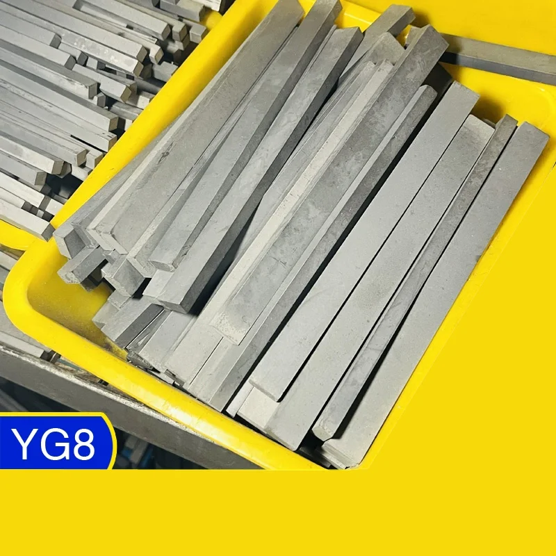 1Pcs Length 200mm YG8 Tungsten Steel Flat Bar Rod Strip Hard Alloy Plate Thick 2/3/4/5/6/8mm Width/4mm~50mm Lathe Turning Tool