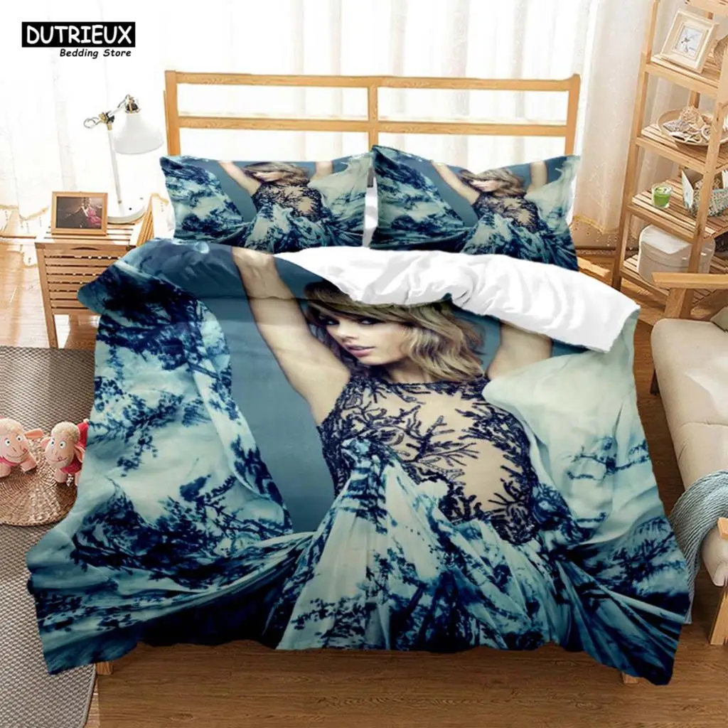 Top Stream Singer Taylor Fashionable Printed Bedding  Comforter Bedding Sets Costomizable Bedding Set King Size Bedding Set