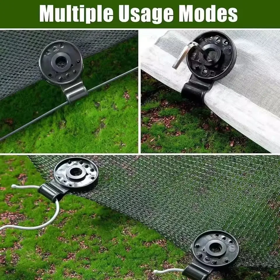 

10Pcs Shade Cloth Clip Shade Fabric Clamps Grommets for Net Mesh Cover Sunblock Fabric in Garden Backyard Greenhou Sun Shade