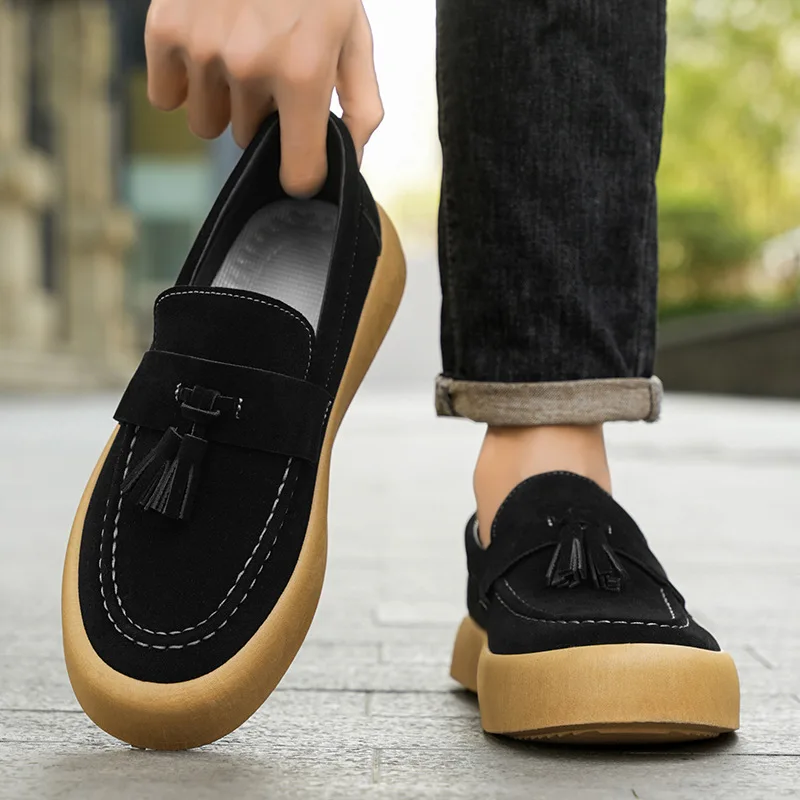 

spring new men's bean shoes British style loafers fashion casual shoes trend men's shoes