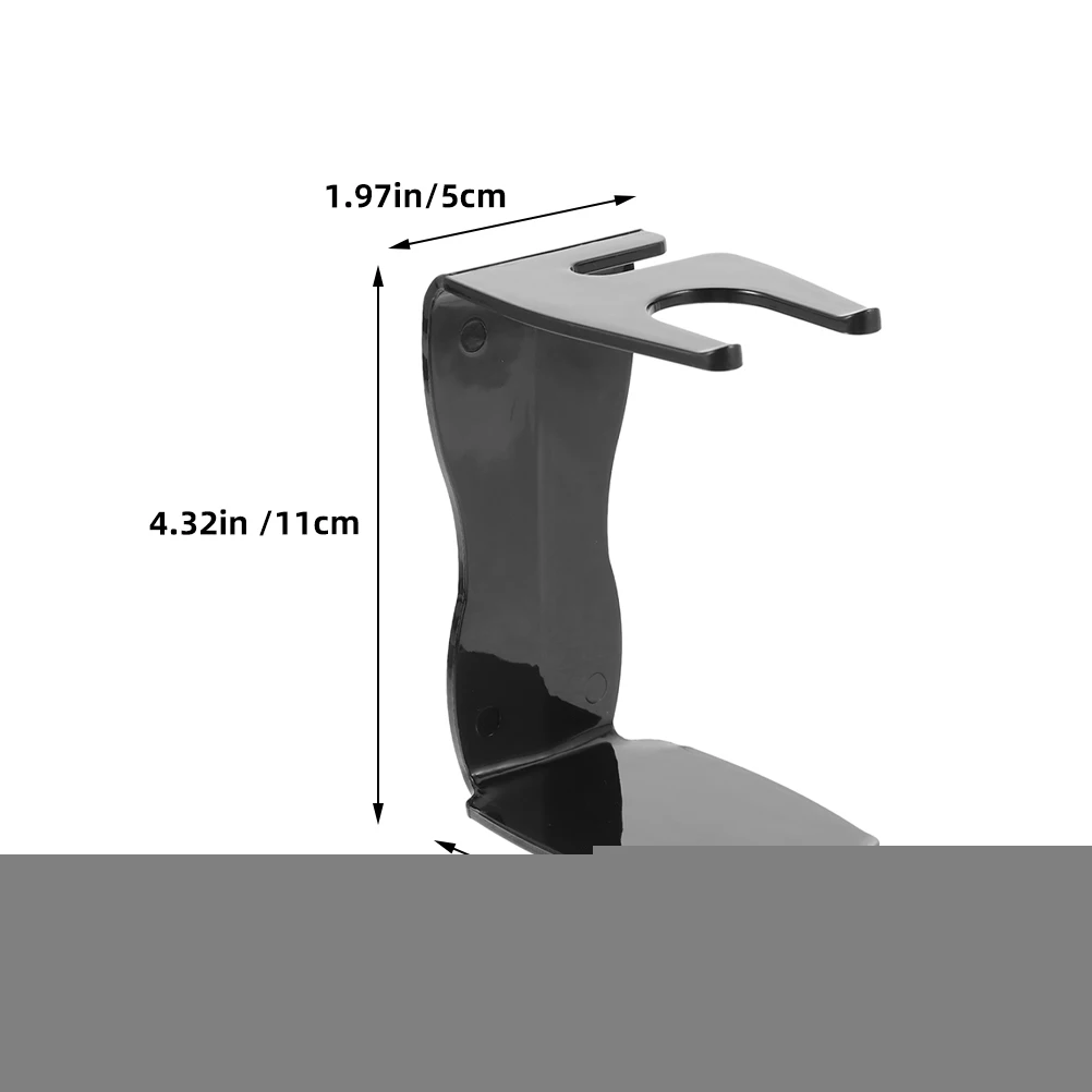 

2pcs Razor Stand for Brush Shaving Safety Plastic Black Organizer Travel Grooming Supply Display Stand for Razor shaving