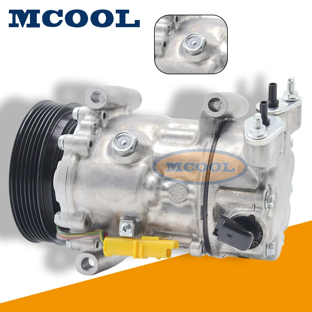 

6PK SD6C12 AC Compressor For Peugeot 207 CC 1.6 08-12 6453QK 6453WK 1607424980 9651910980 9670318880 9659875780