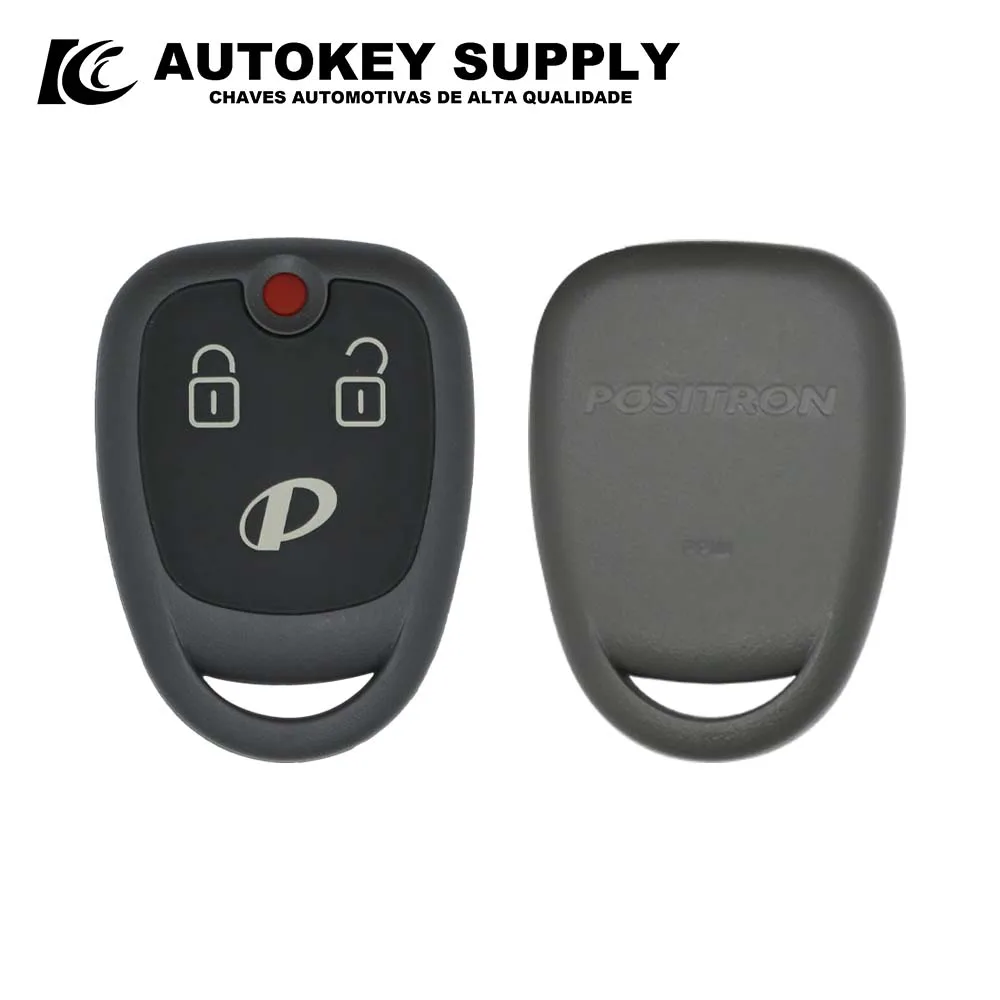 Autokeysupply AKBPS187 Dpn58 Shell Burglar Alarm 4 Button Control With Battery Clip For Brazil Positron