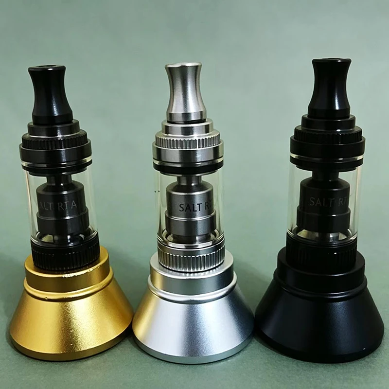 SALT RTA 18mm 2ml 3.5ml Bubble Tube Single Coil Build 510 Drip Tip Adjustable Airflow Top-fill Tank Decorative accessories