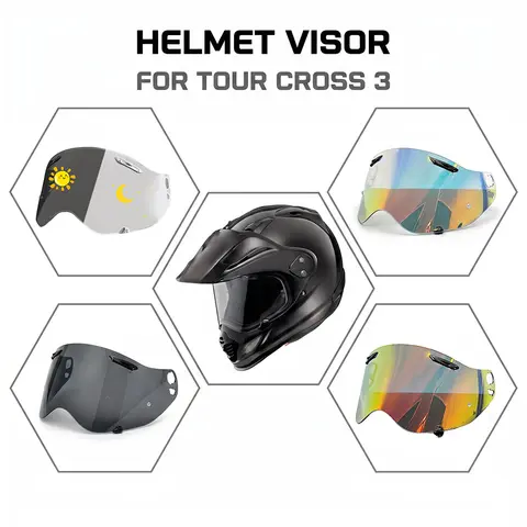 Helmet Visor Replacement Anti-UV Lens FOR Arai Tour Cross 3 TX3 XD4