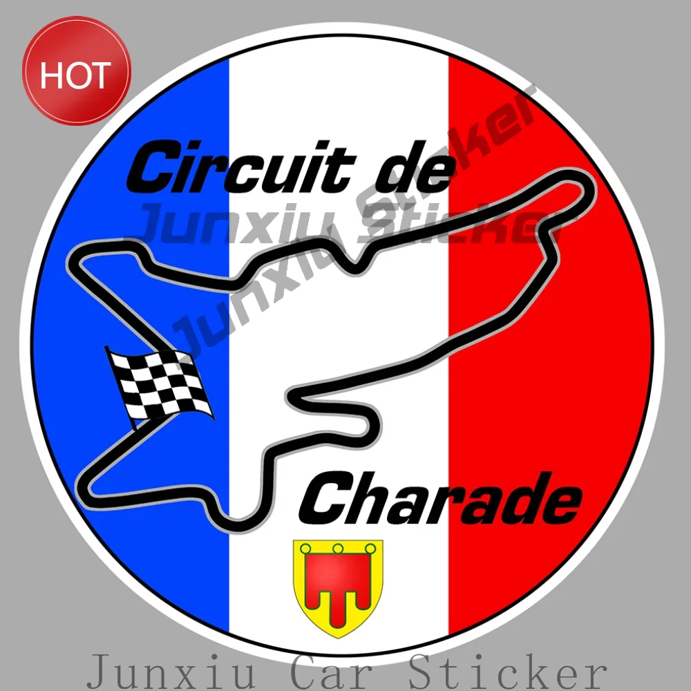 Circuit De Charade Auvergne Racing Track Autocollant Sticker Vintage Vinyl Decal Waterproof For Motorcycle Tank Sticker Decor