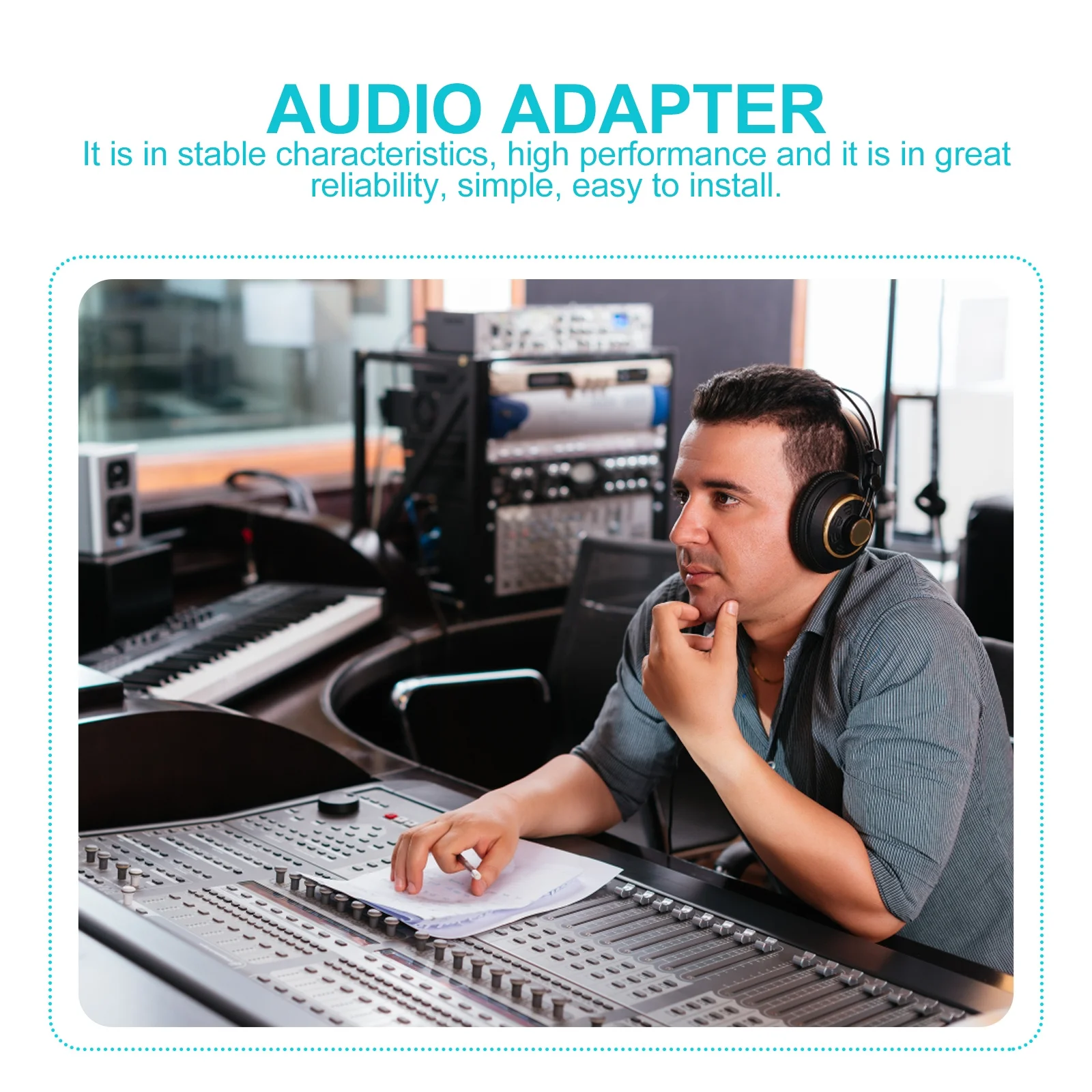 

4 шт. адаптер для наушников аудиоконвертер позолоченный сплав 6,35 мм «папа» на 3,5 мм «мама» подходит для приемника Av