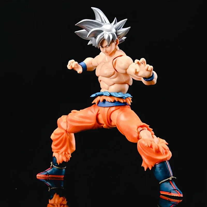 Original Dragon Ball Z Super Figure White Haired Son Goku Action Figure Dragonball Migatte Model Toy Joint Movable New Year Gift