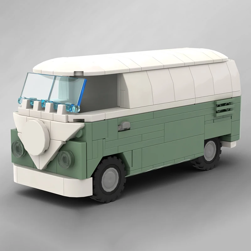 

290 шт. Volkswagense Classics VWses T1 Transporter детальный Moc Diy образовательная модель строительные блоки игрушки на день рождения подарок