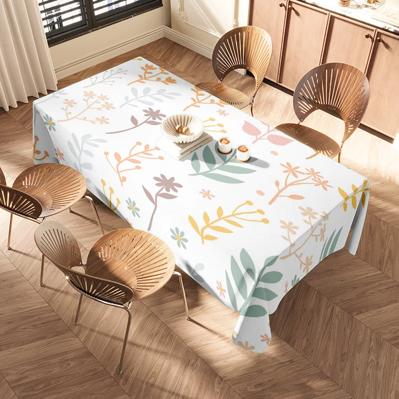 Modern Floral TableclothPerfect Addition for Your Dining Room Decor Washable Machine Washable Available in Multiple Sizes