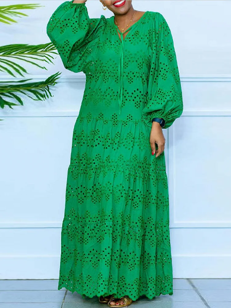 

African Dresses For Women Dashiki Long Maxi Dress 2025 Spring Summer Dress Ladies Traditional African Clothing Fairy Dreess