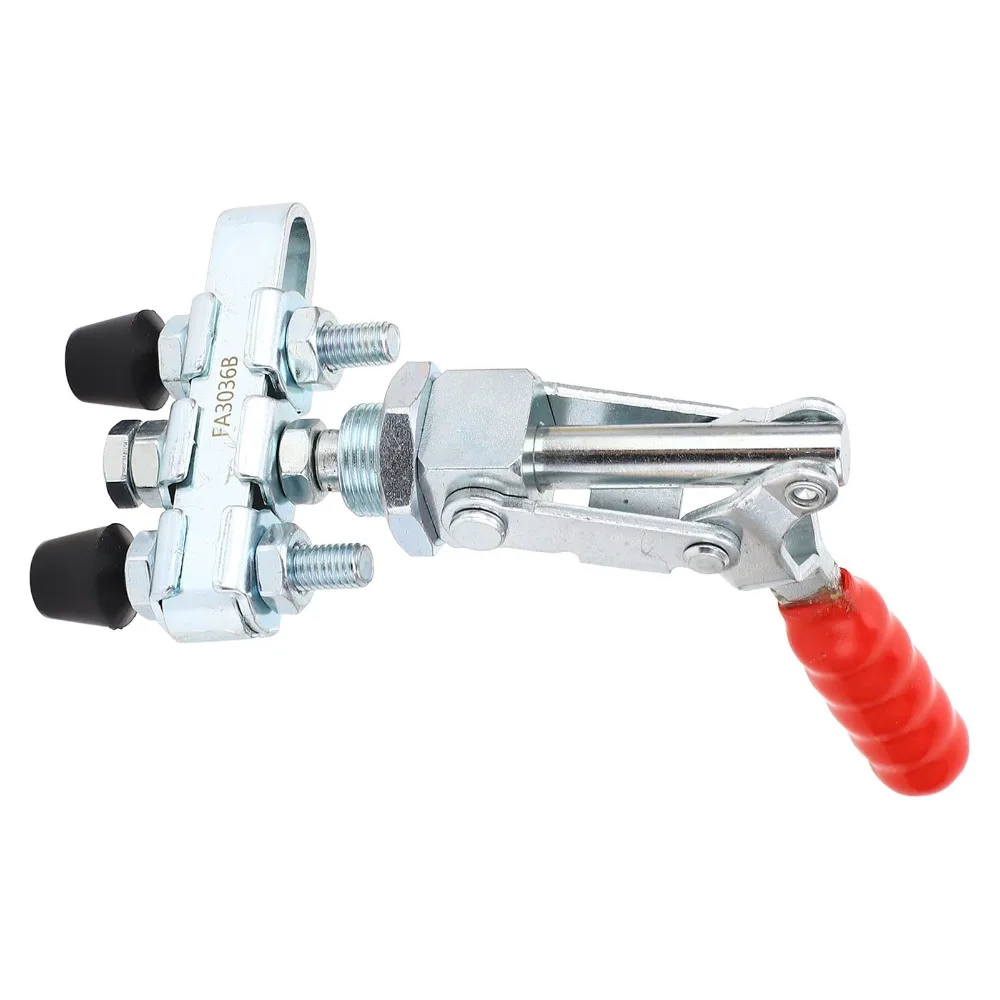 136kg Clamping Force Toggle Clamp Iron galvanizing 39mm Stroke Push Pull Clamp Double Head Design Quick Release Mechanism