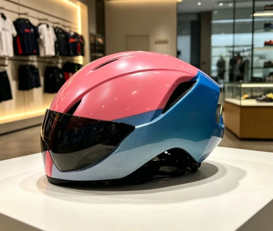 Lightweight cycling helmet for road mountain bikes, breathable safety cap unisex for men women, sport riding gear.