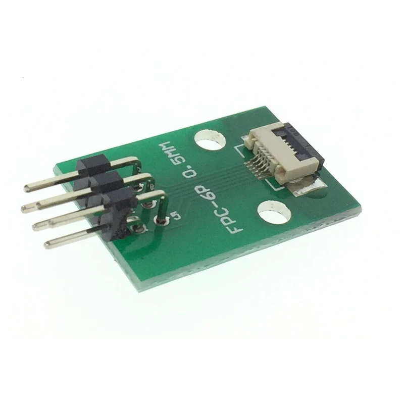 FPC/FFC Adapter 5P 0.5mm Welded Connector To 2.54 Pitch Straight Curved Pin Conversion Board