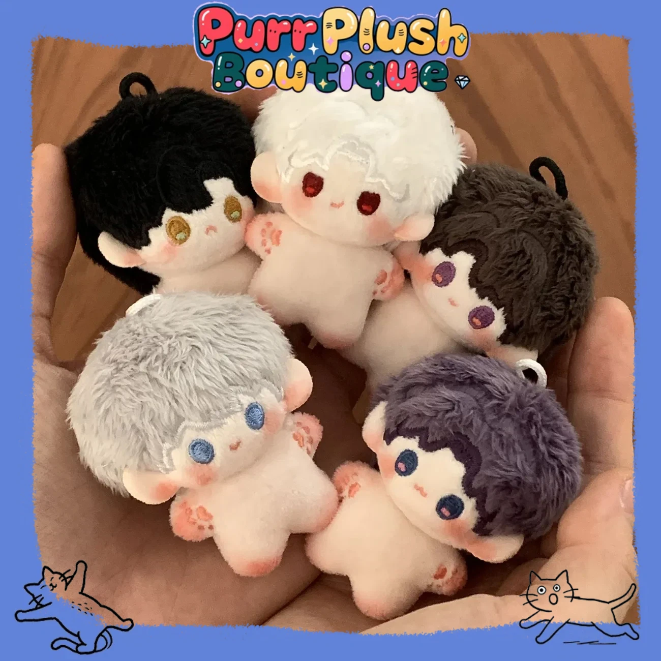 5cm mini Love And Deepspace Cute Mini Sylus Idol Cotton Doll Super Deformed Body Anime Plushie Star Dolls Stuffed Figure Toy