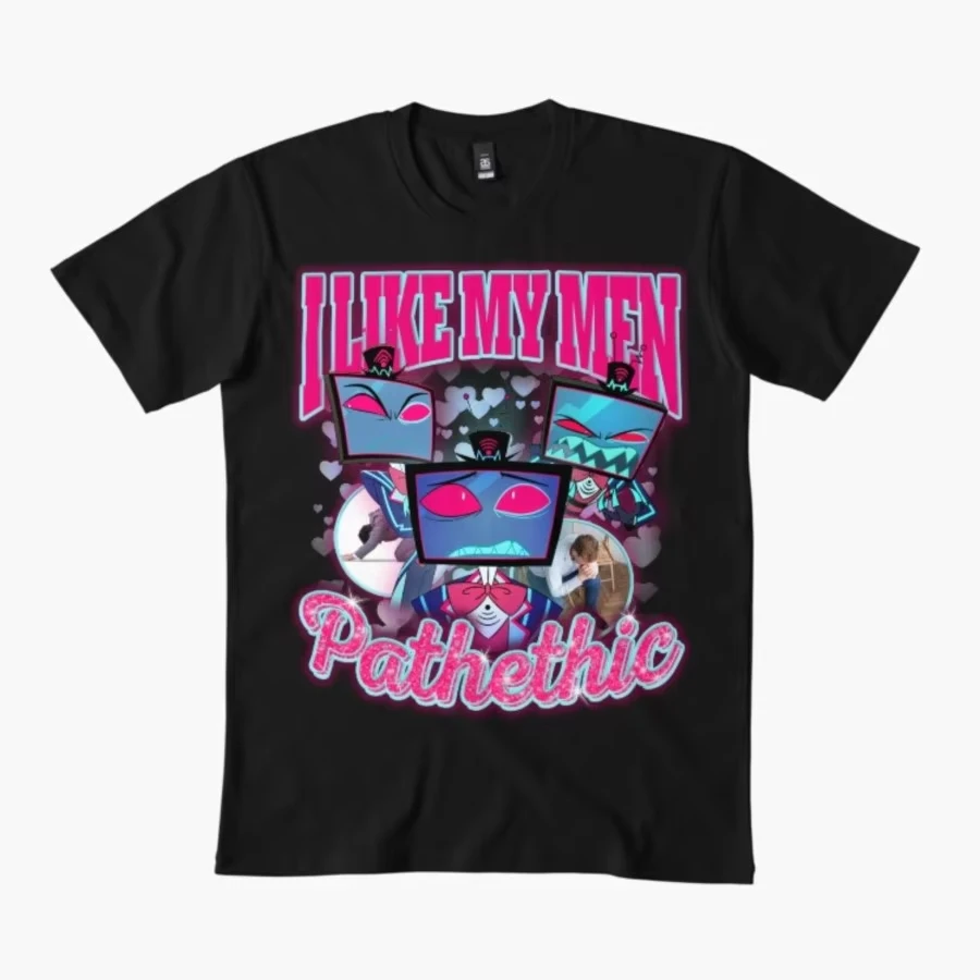 فندق فوكس هازبين - تي شيرت I Love My Men من القطن للرجال والنساء 100% تي شيرتات قطن بأكمام قصيرة موضة شارع العليا