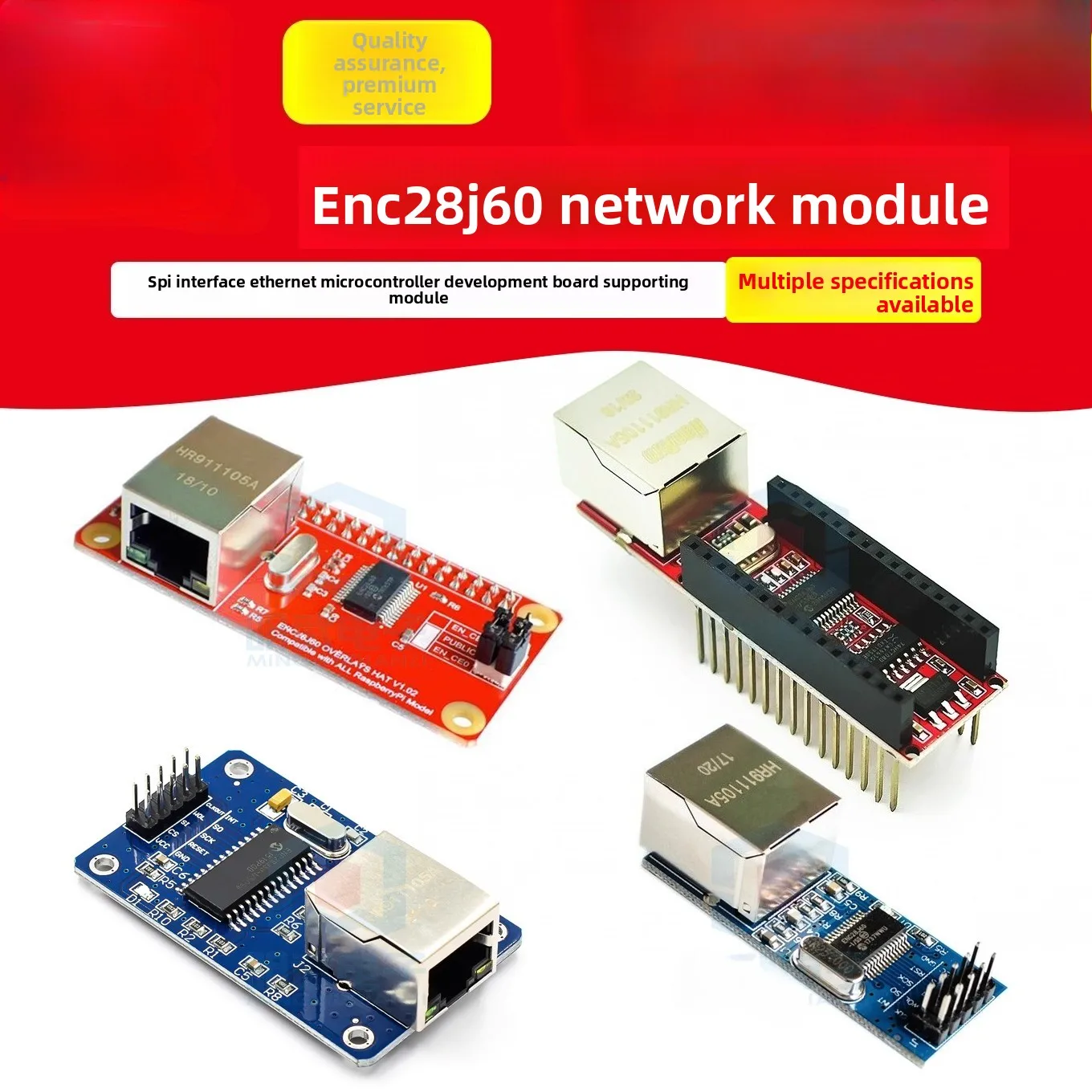 ENC28J60 Network Module SPI Interface Ethernet Microcontroller Development Board Companion Module