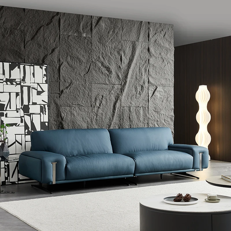 

Leather office sofa set Italian leather living room sofa
