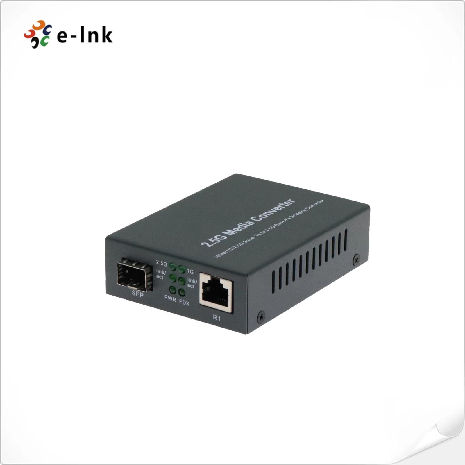 2.5G Fiber Media Converter 100M 1G 2.5G to 2.5G Base-SX/LX SFP Optical Ethernet Media Converter