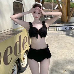Push Up Bikinis Sexy Women Swimsuits Female Swimwear 2025 Bikini Set Black High Waist Bathing Suits Shorts Beachwear Biquini