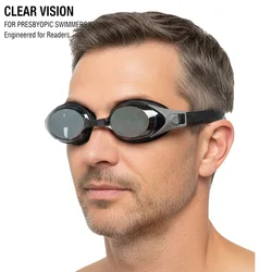Gafas de natación para hipermetropía para adultos, gafas de lectura para presbicia, conjunto de presbicia