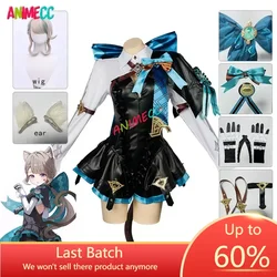 ANIMECC in Stock  Lynette Cosplay Genshin Impact Costume Wig Fontaine Magician Anime Game Halloween Party Outfit for Women