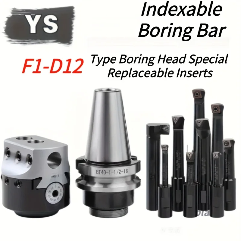 YS F1 Boring Head Lathe MT2 MT3 MT4 C20 C25 BT30 BT40 NT30 NT40 R8 F1 2 inch 50mm 75mm milling head F1 Machine clamp Boring bar