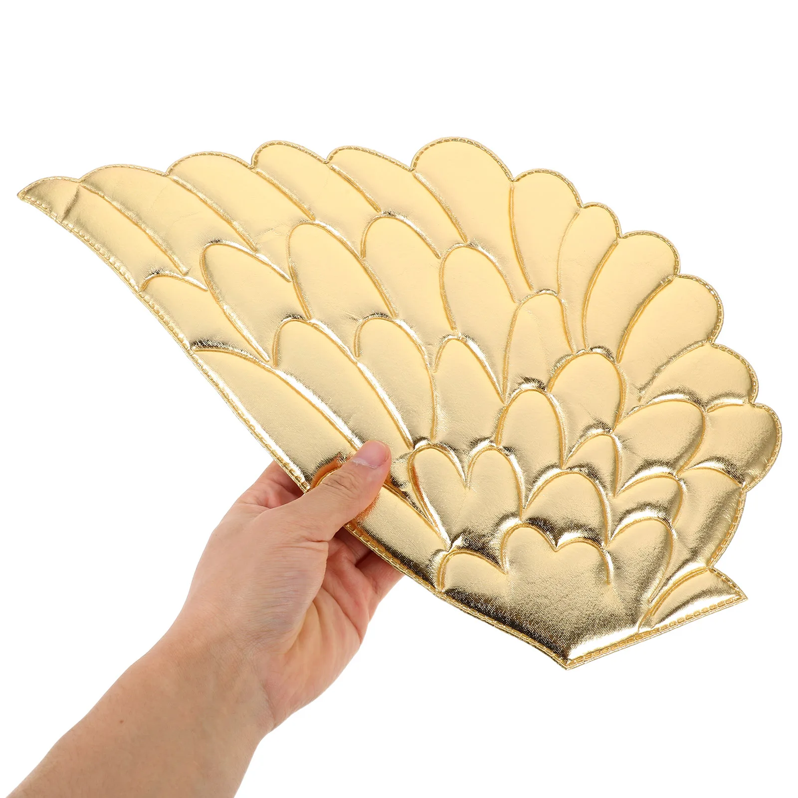 

2pcs Angel Golden For Dress Wing Applique Fabric Large Size Decorative Applique for Clothing DIY Projects