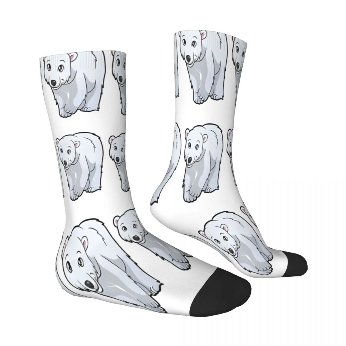 Klassische Eisbär Socken männliche Herren Frauen Herbst Strümpfe Polyester