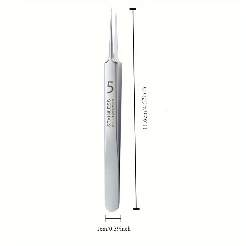 Blackhead Tweezers - Precision acne removal tool for facial whiteheads, acne, pimples - Stainless steel professional makeup tool