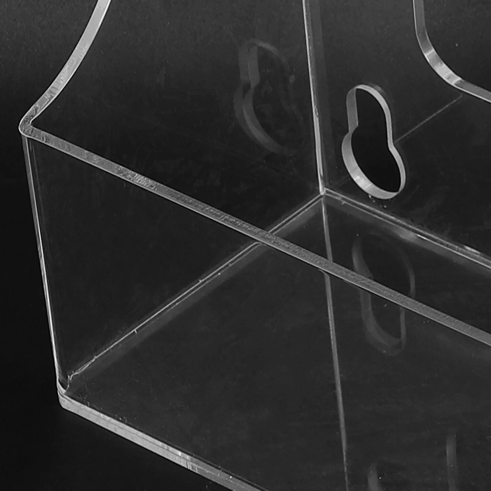 

1pc Beverage Rack Transparent Suction Type Refrigerator Storage Shelf No Punch Holes Adjustable Drinks Organizer For Fridge