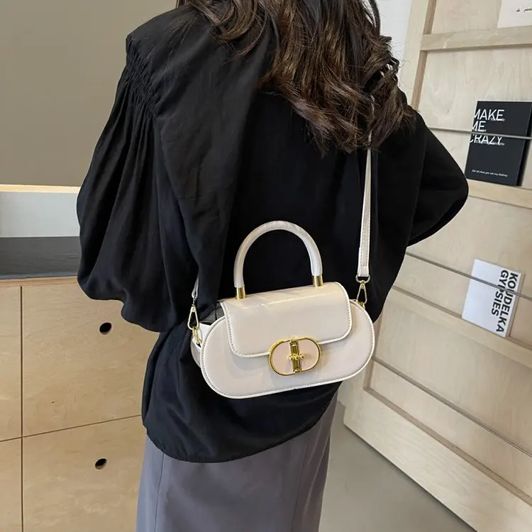 

​ Женская винтажная стеганая сумка через плечо 2026 AW, многосторонняя сумка через плечо из мягкой кожи, маленькая нишевая сумка для повседневного свиданий