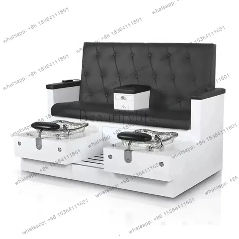 Customizable Double Layer Spa Chair with Massage for Pedicure and Manicure