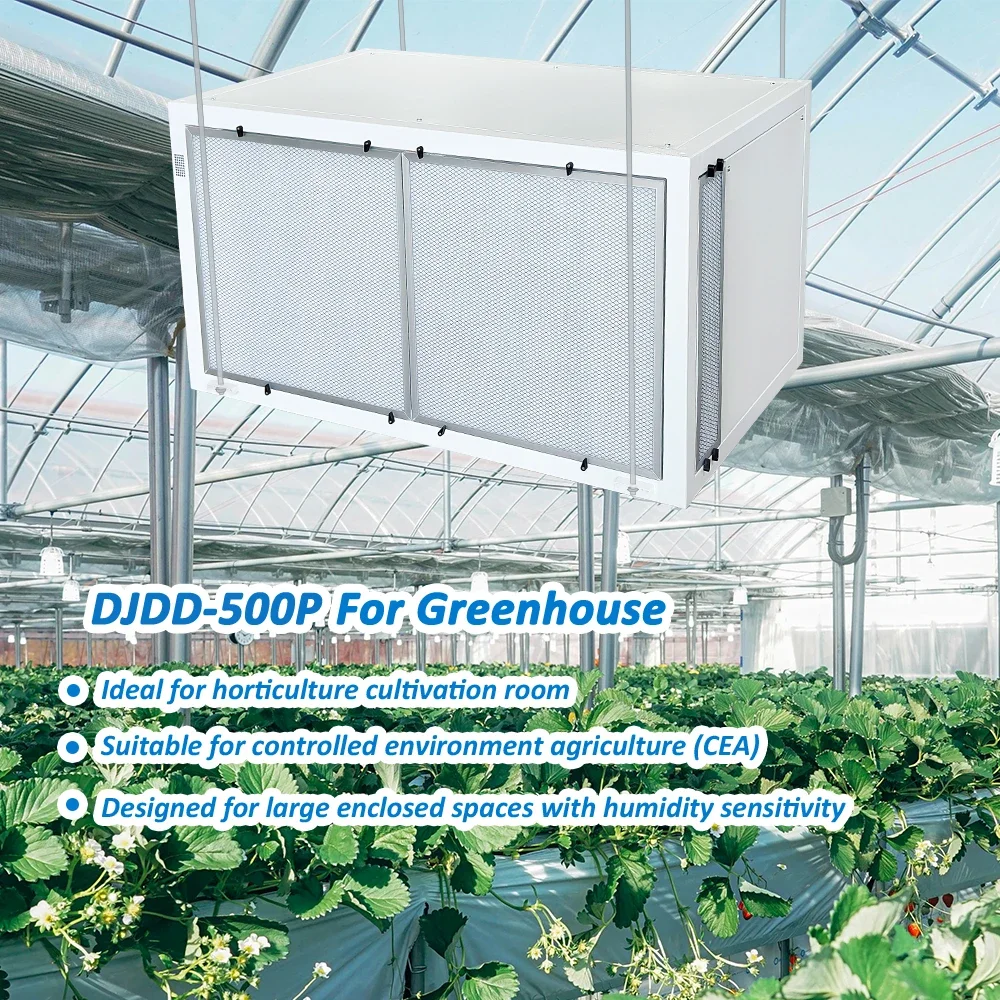 500P Ceiling Mount Dehumidifier, Industrial Moisture Remover for Warehouse Workshop Indoor Planting Greenhouse