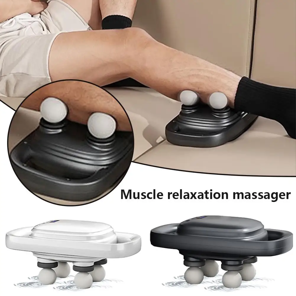 Professional Grade 4 Heads Fascia Gun Wireless Handheld Automatic Massager Relieve Muscle Soreness Vibrator