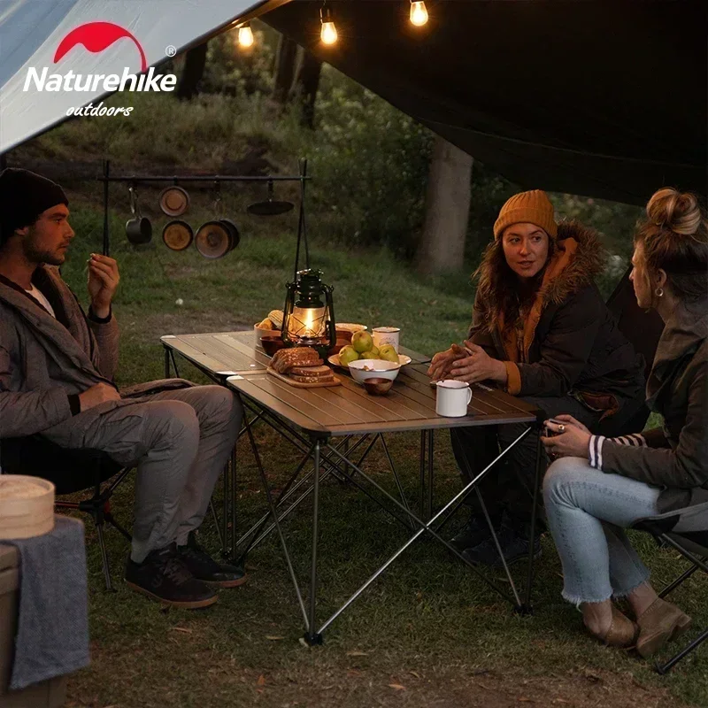 Naturehike Tavolo pieghevole da campeggio all'aperto in lega di alluminio Tavolo da picnic portatile multifunzionale per barbecue Tavolo da stallo ultraleggero