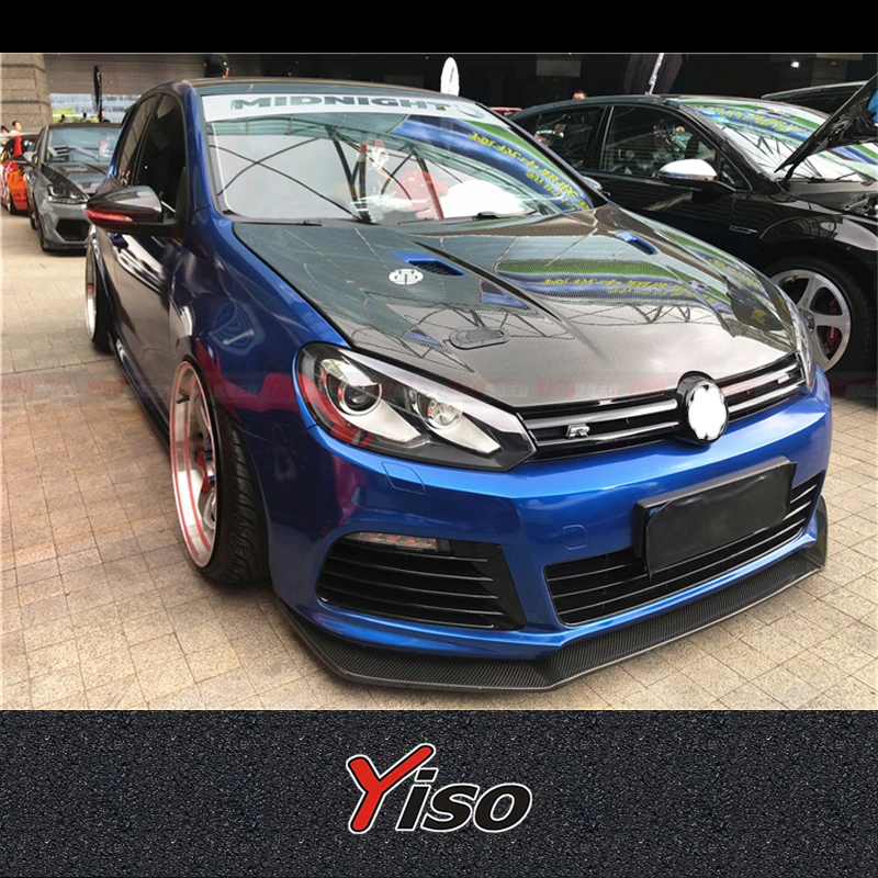 Suitable for GOLF 6 GTI R20 R Modified encirclement Aerodynamic kit GOLF 6 GTI R20 R Carbon fiber GOLF 6 BS Front Lip