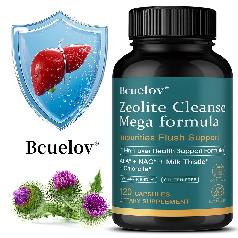 

Zeolite Detox Capsules, Maximum Absorption for Whole-body Intestinal and Liver Detoxification, Suitable for Both Men and Women