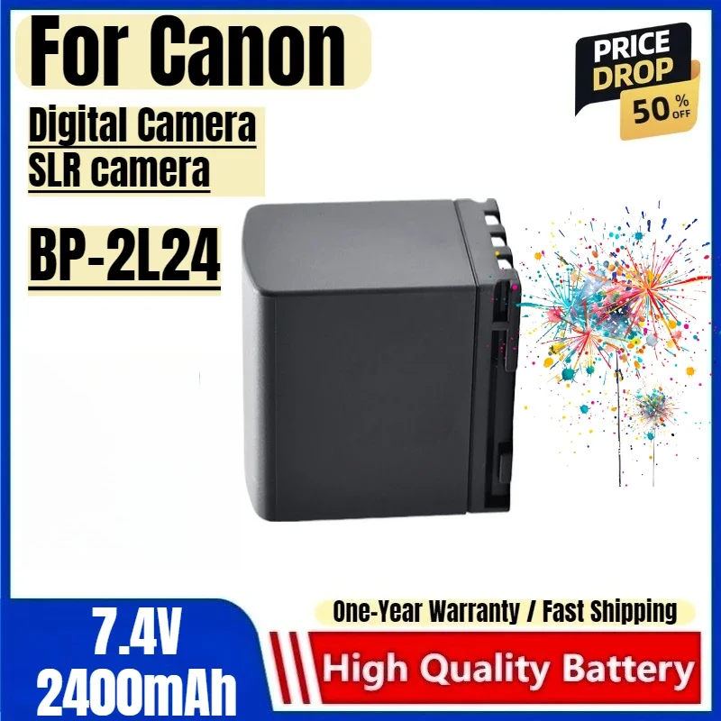 BP-2L24 Battery 7.4V 2400mAh Rechargeable Batteries And Chargers for Canon Digital Camera SLR camera Camera Battery Charger