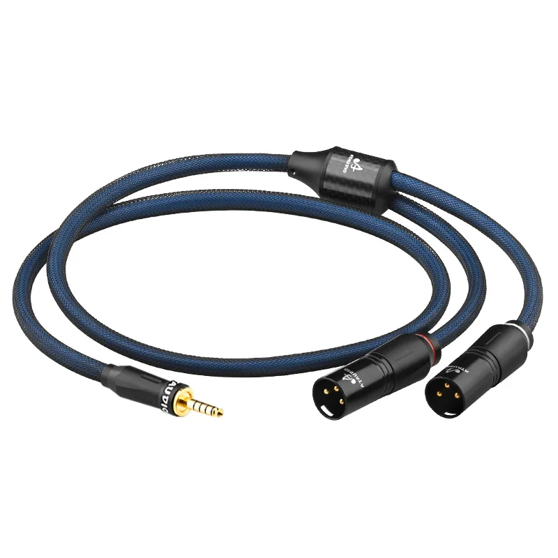 Kabel HiFi 4.4mm na podwójny XLR, posrebrzany OCC, kabel audio zbalansowany 4.4mm/2.5mm na 2XLR męski lub żeński do wzmacniacza słuchawkowego — zdjęcie produktu 7